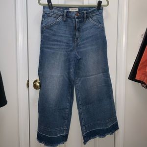 Madewell Wide Leg Cropped Jeans Sz 29